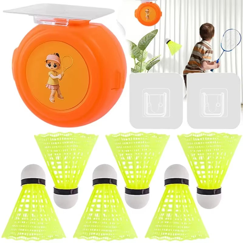 Self-Adhesive Elastic Badminton Trainer Set