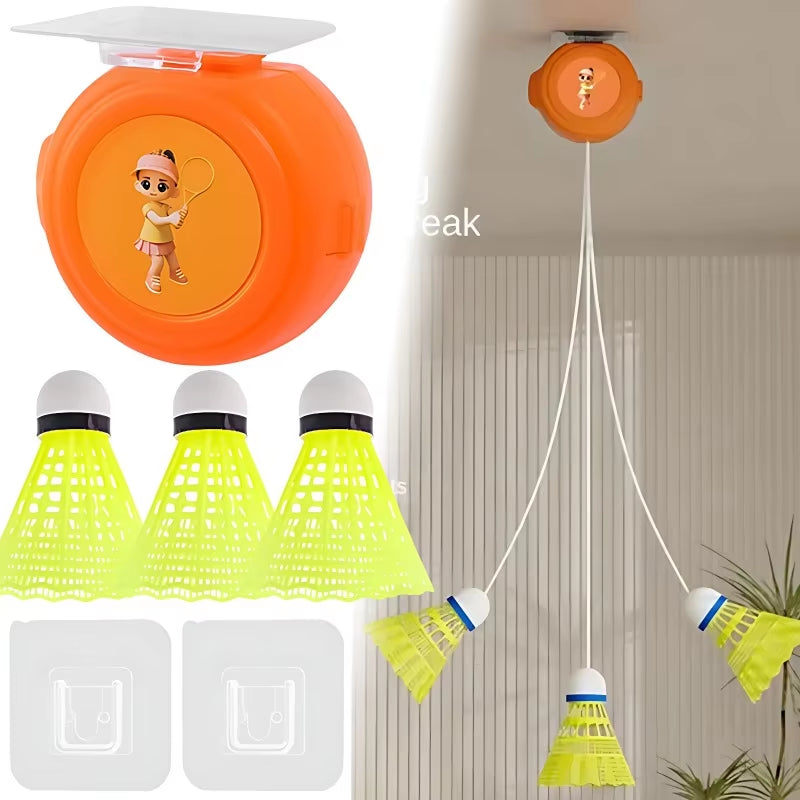 Self-Adhesive Elastic Badminton Trainer Set