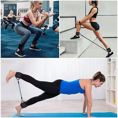 Resistance Band Set Ankle Straps Workout